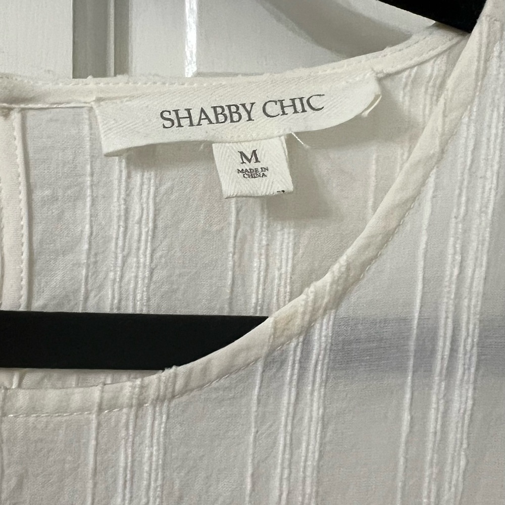 Shabby Chic Cream Ruffle Mini Dress - Picture 3 of 3